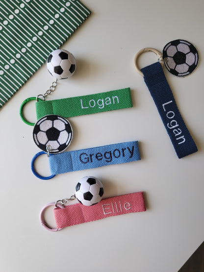 Embroidery nametag+ soccer charms