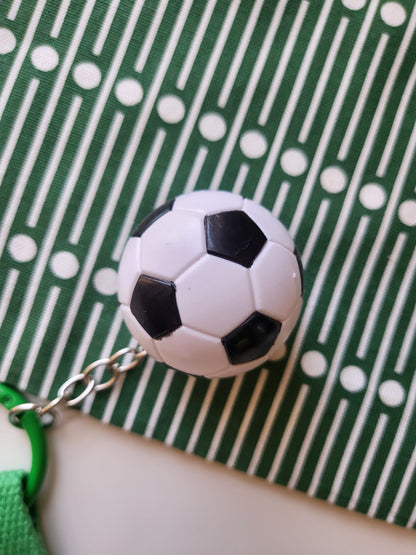 Embroidery nametag+ soccer charms