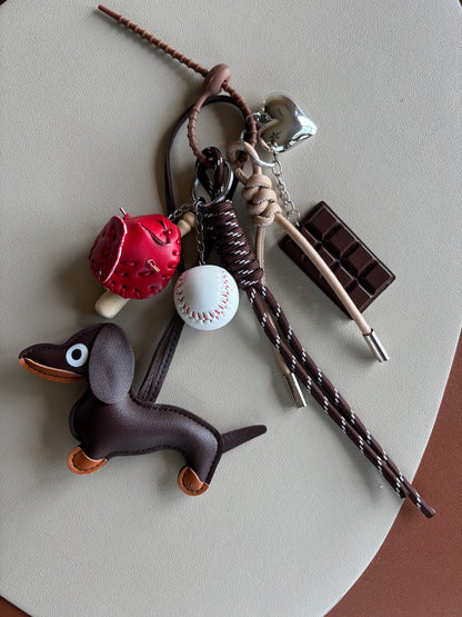 Dachshund keyring