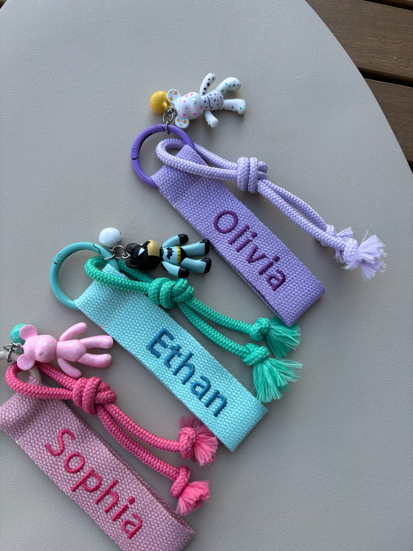 Embroidery nametag+ Brickbear charm