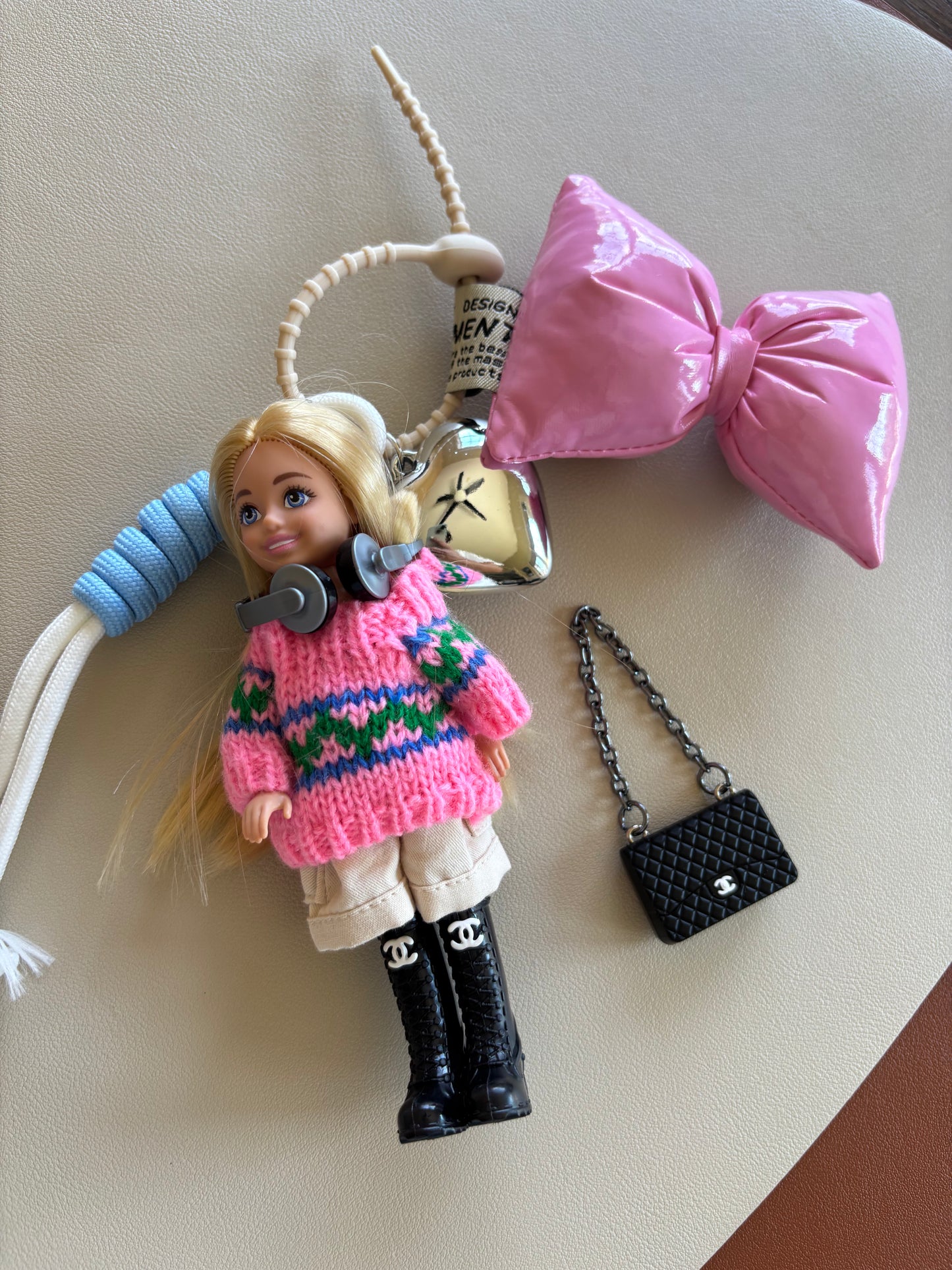 (Original) Barbie Doll Charm Keychain- Fashion icon Edition