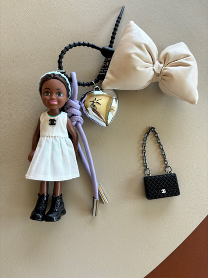 (Original) Barbie Doll Charm Keychain- Fashion icon Edition
