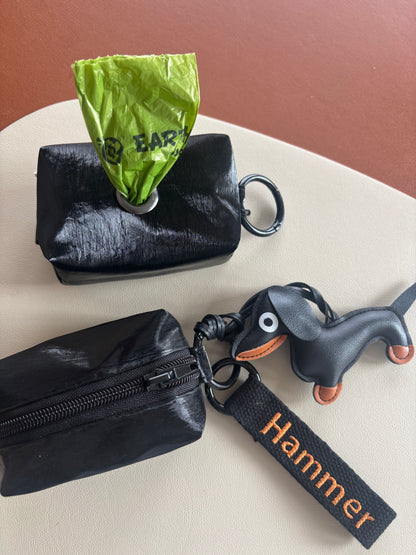 Personalized Dog Poop Bag Holder with Nametag